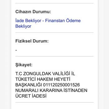 Elit Müşteriye Yakışmayan Hizmet: Arızalı Telefon Ve Geciken Ücret İadesi