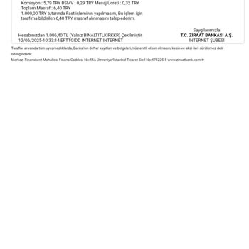 Ziraat Bankasında İsim Yanlışlığı Nedeniyle EFT Havalesi Sorunu