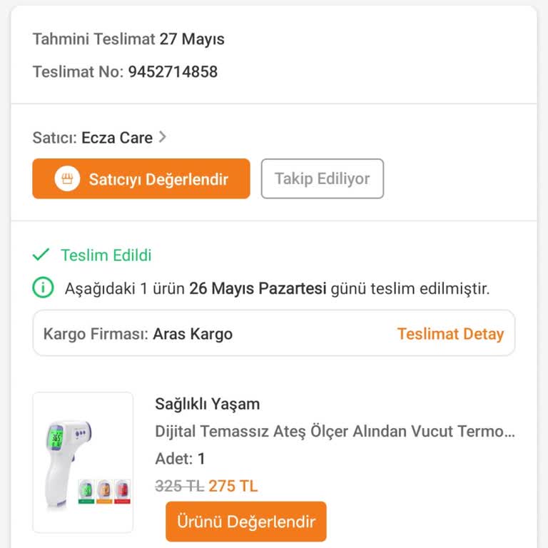 Kayıp Ateş Ölçer: Teslim Edilmeden Teslim Edildi Gösterildi!