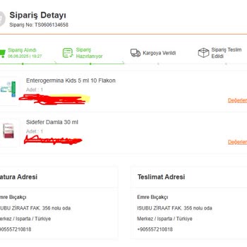 Yanlış Teslimat Ve İletişimsizlik Nedeniyle Mağduriyet Yaşadım