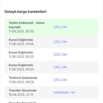 Kargo Teslimatında Adres Hatası Ve İletişim Sorunu Yaşadım