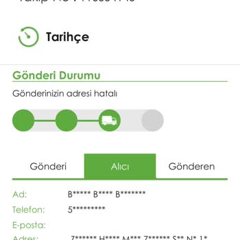 Kargo Teslimatında Adres Hatası Ve İletişim Sorunu Yaşadım
