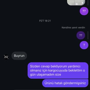 Yanlış Ürün Gönderimi Ve İletişimsiz Satıcı Mağduriyeti