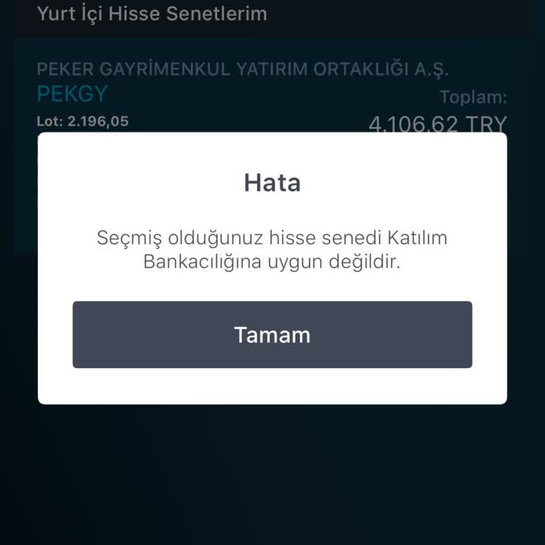 TFX Hisse Satışında Sürekli Hata Ve Mağduriyet