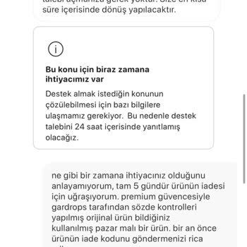 Gardrops Üzerinden Alınan Sahte Ürün Ve Yetersiz Müşteri Hizmeti
