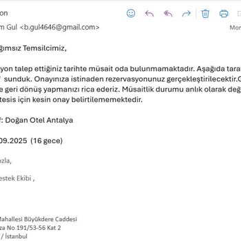 Aldığım Tatil Paketinde Rezervasyon Yapılamıyor Mağdur Edildim