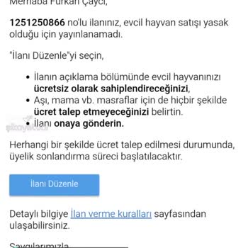 Sahibinden İlanın Yüklenmemesinden Kaynaklı Bir Sorun