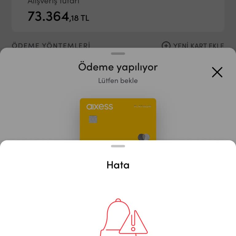 Jüzdan Uygulamasında Tur Satın Alma Hatası Çözülemiyor