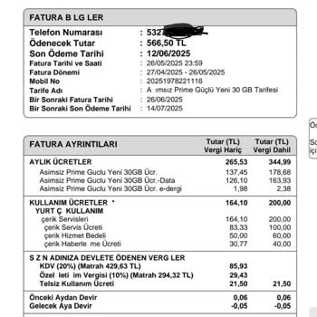 Türk Telekom Faturasında Onaysız Ekstra Ücretlendirme Ve Müşteri Hizmetlerine Ulaşılamıyor