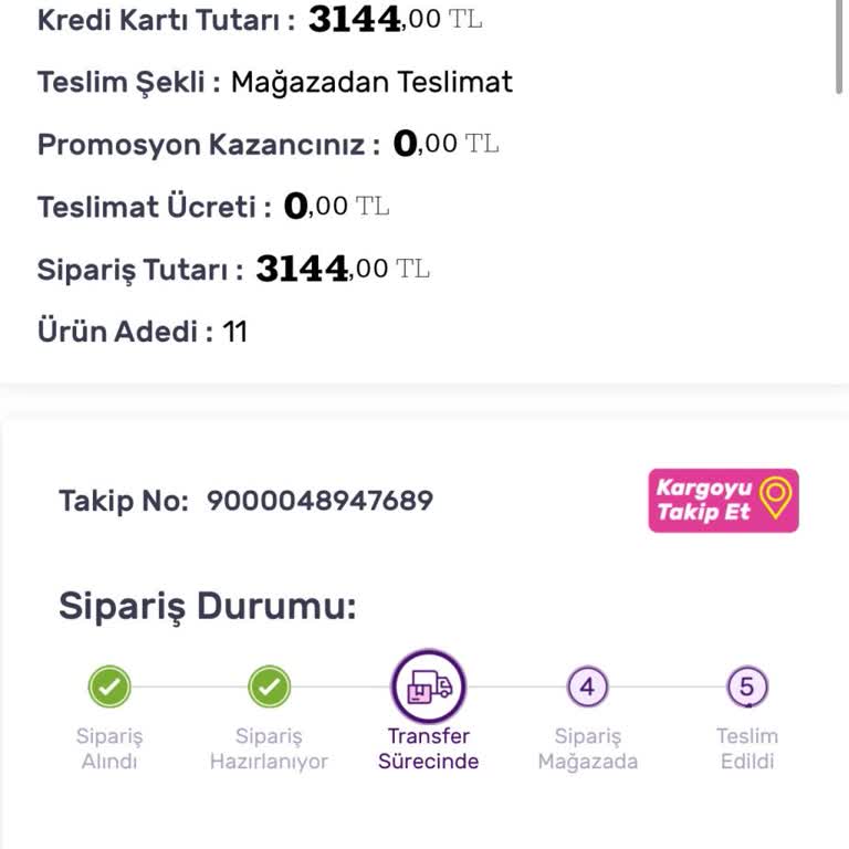 Siparişim Mağazaya Ulaşmadı, İptal Edilmiyor
