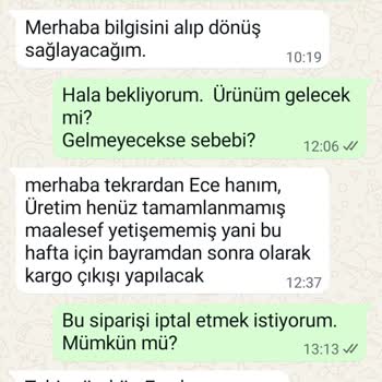 Baraka Concept Teslimat Ve İade Sürecinde Yaşanan Mağduriyet