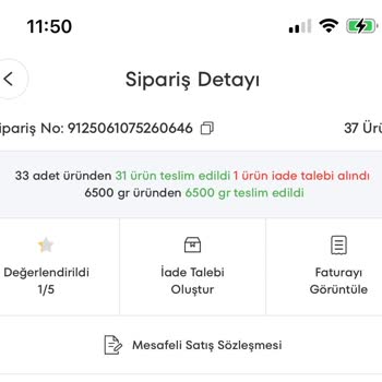 A101 Kapıda Siparişimde Yanlış Ürün Gönderildi, İade Süreci Sorunlu Ve Müşteri Hizmeti Yetersiz