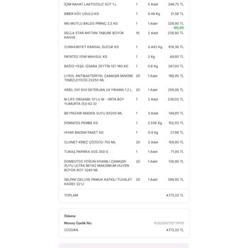 Migros Sanal Markette Eksik Ürün Ve İade Sorunu