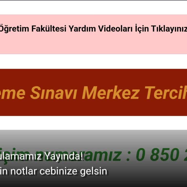 Sınav Yeri Değişikliği İçin Çözüm Bekliyorum