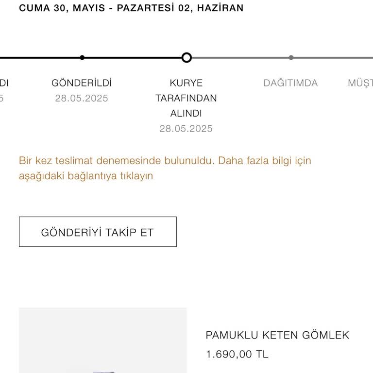 Zara Online Siparişim Teslim Edilmedi, Para İadesi Ve Çözüm Sunulmuyor