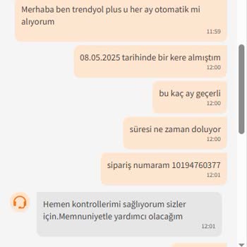 Trendyol Plus Üyeliği İzinsiz Yenilendi Müşteri Hizmetleri Çözüm Sunmuyor