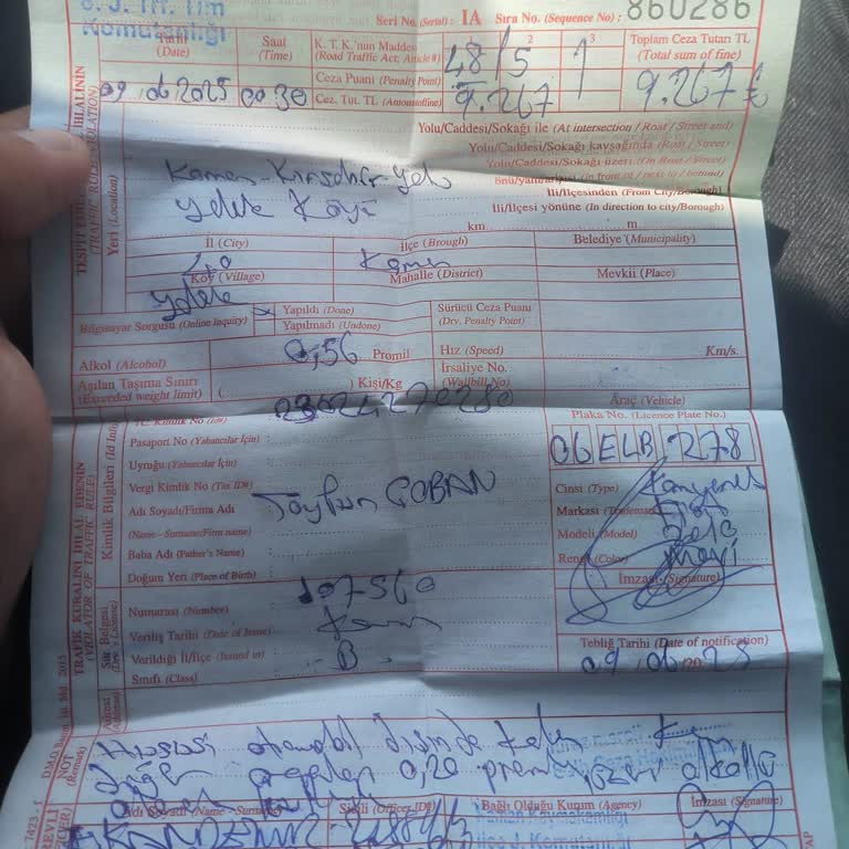 Park Halindeki Araçta Alkol Alırken Ehliyetime El Konulması Ve Haksız Ceza