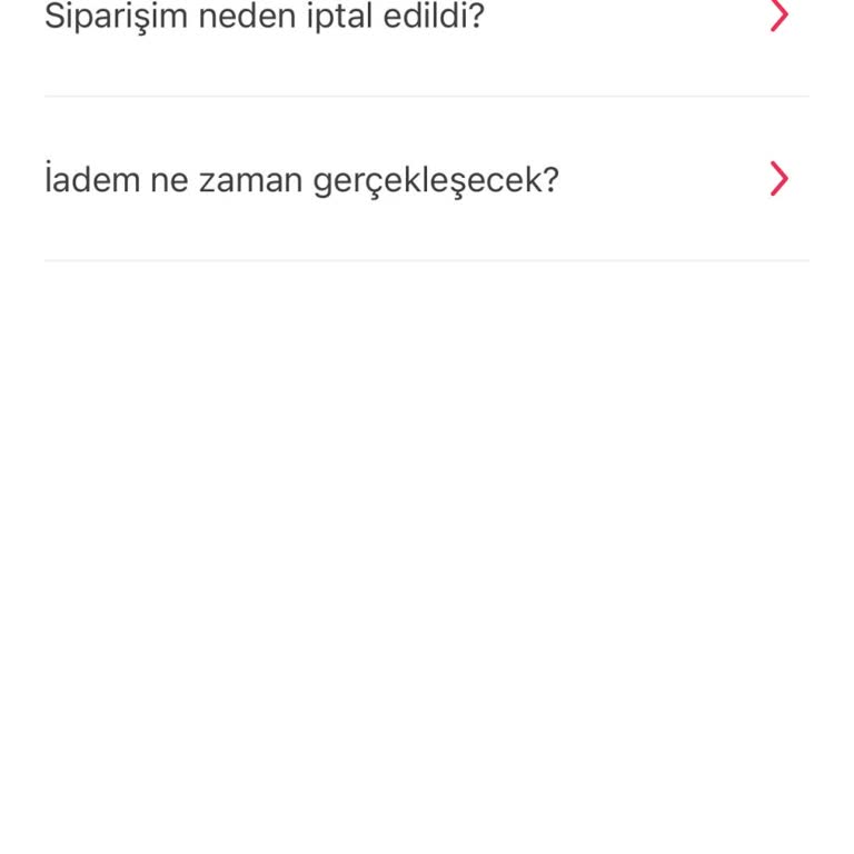 Market Siparişim İptal Edildi Para İadem Yapılmadı