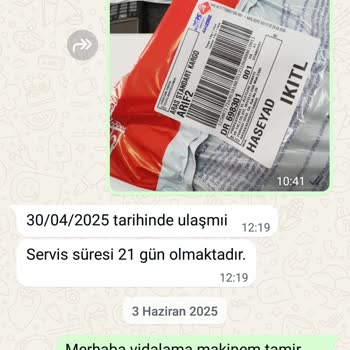 Arızalı Matkap İçin Servis Sürecinde Gecikme Ve Yanlış Bilgilendirme