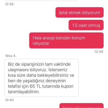 Siparişin Geç Teslimatı Ve İptal Sürecindeki Sorunlar