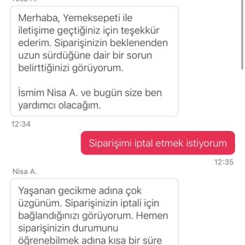 Siparişin Geç Teslimatı Ve İptal Sürecindeki Sorunlar