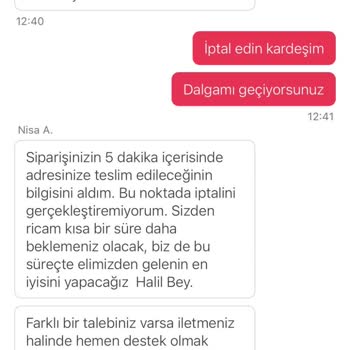 Siparişin Geç Teslimatı Ve İptal Sürecindeki Sorunlar