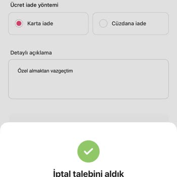 Sipariş İptali Sonrası İletişim Eksikliği Ve Çözümsüzlük