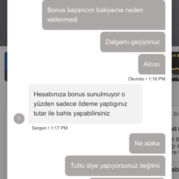 Bonus Kazancım Hesabıma Eklenmedi
