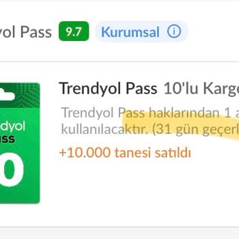 Trendyol Pass Paketinde Belirsiz Süre Mağduriyeti Ve İade Talebi