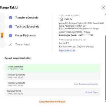 Hepsiburada'da Teslimat Sorunu Ve Cayma Hakkının Engellenmesi