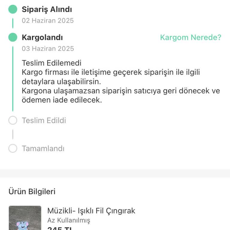 Sürat Kargo Arnavutköy Şubesi'nde Teslimat Ve İletişim Sorunu