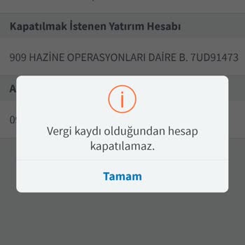 Yatırım Hesabının Kapatılmasında Zorluk Ve Destek Talebi