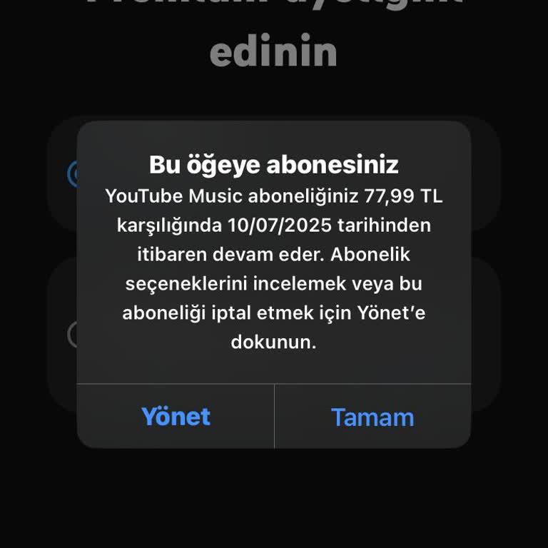 Satın Aldığım Youtube Music Üyeliğim 10 Gündür Aktif Olmadı