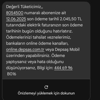 Yanlış İrtibat Numarasıyla Fatura Bilgilendirmesi Ve Düzeltme Talebi