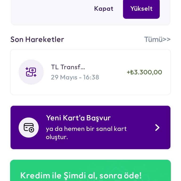 Kart Yükseltme Talebim 12 Gündür Çözülmedi