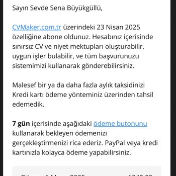 Onayım Olmadan Başlatılan Üyelik Ve İstenmeyen Ödeme Bildirimi