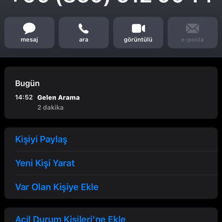 08505120014 Sürekli Aranıyorum