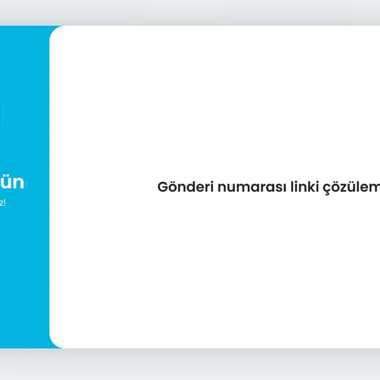 Kargo Takip Sorunu Ve Müşteri Hizmetlerine Ulaşılamıyor