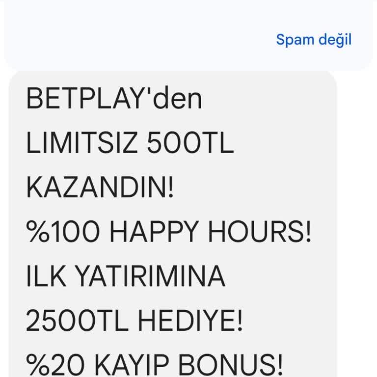 Betplay İzinsiz SMS Göndererek Rahatsız Ediyor