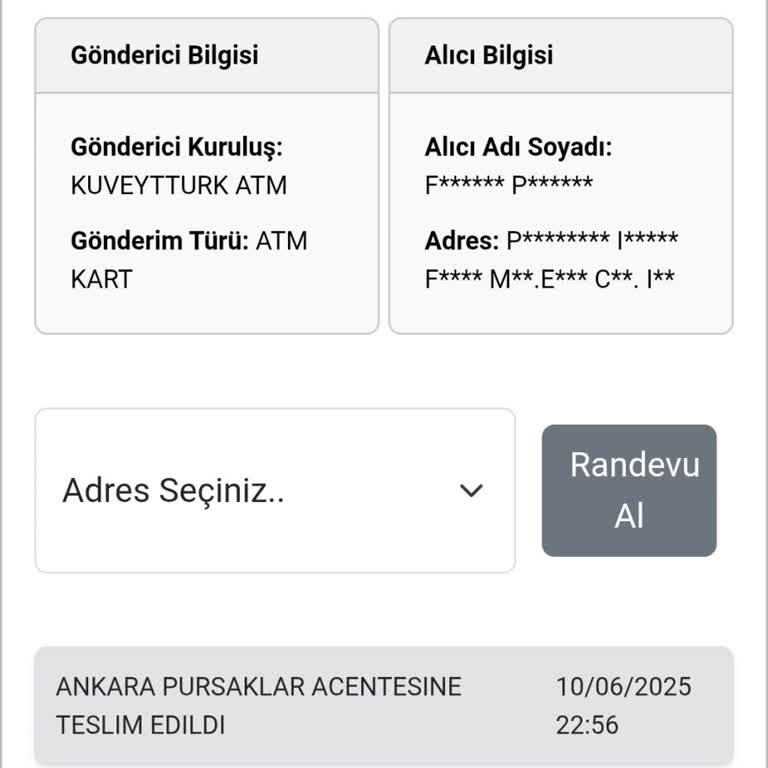Kuveyt Türk Banka Kartım Günlerdir Teslim Edilmiyor, Kargo Mağduriyeti Yaşıyorum
