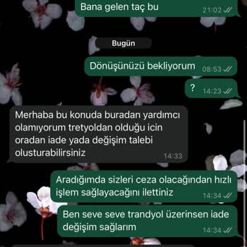 Nişan Tacı Siparişimde Üst Üste Yanlış Ve Kusurlu Ürün Gönderildi, Çözüm Alamadım
