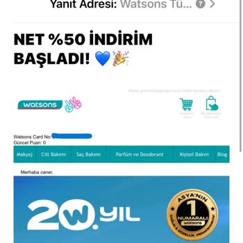 Watsonsın Maille Duyurduğu İndirim Alışverişimde Geçerli Olmadı