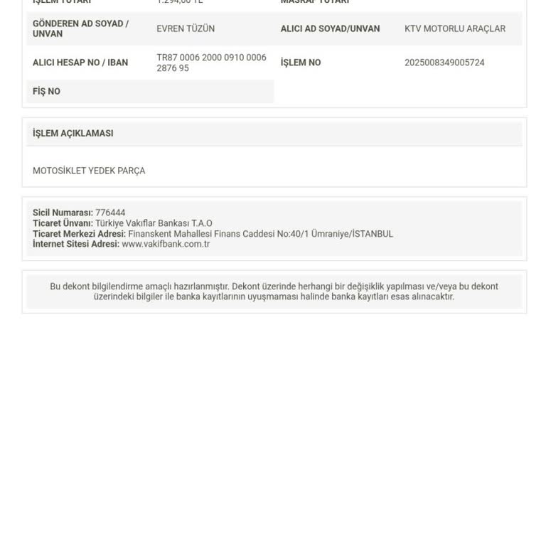 Siparişim Gönderilmedi, Havale İadesi Talep Ediyorum