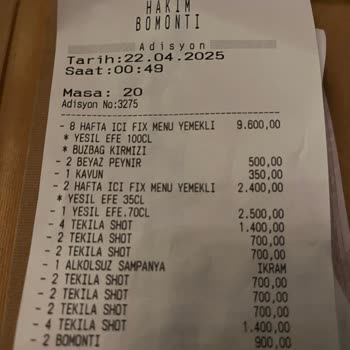 Açılmayan Rakının Ücreti Haksızca Yazıldı!