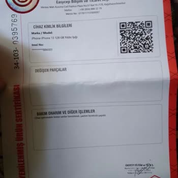 EasyCep'ten Alınan İphone 13'te Gizli Parça Değişimi Ve Arıza Mağduriyeti
