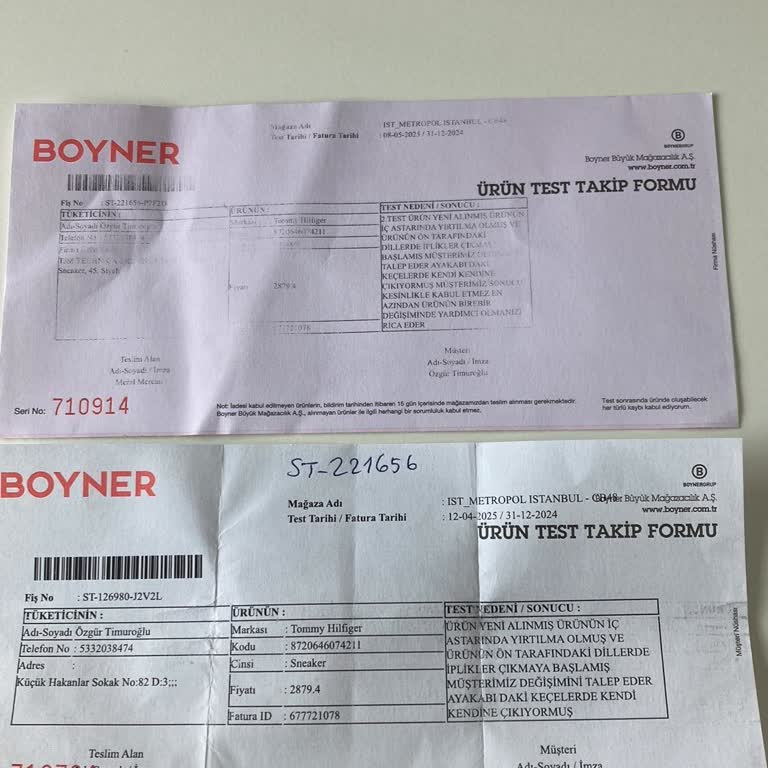 Satın Aldığım Ayakkabının Kısa Sürede Yırtılması Ve Boyner'in Olumsuz Yaklaşımı