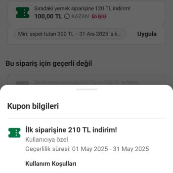 Kampanya Kodu Süresi Yanlış Ve Kupon Geçersiz