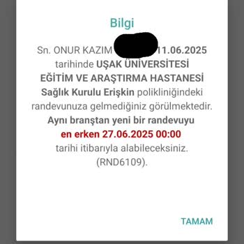 Sağlık Kurulu Raporu Sonrası Haksız Randevu Yasağı