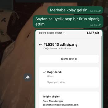 Legacy Markasından Siparişimin Teslim Edilmemesi Ve İletişim Sorunu