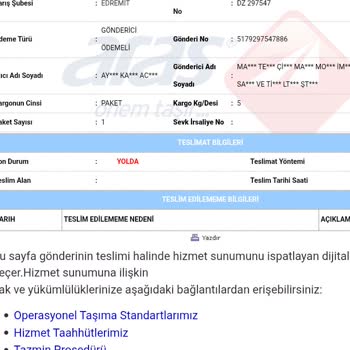 Kargom Teslim Edilmedi, Bilgi Alamıyorum Ve Mağdurum